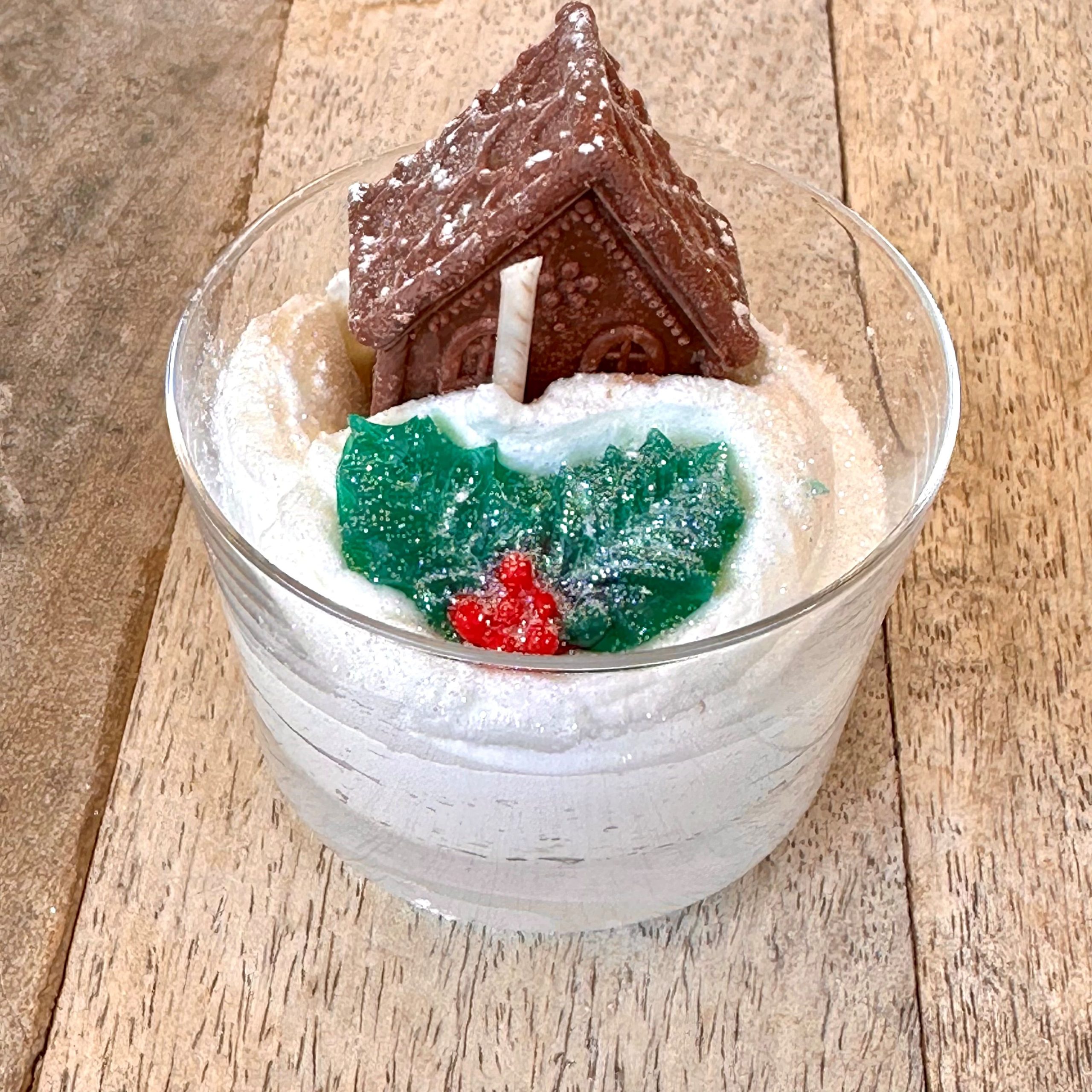 Bougie mini verrine chalet image